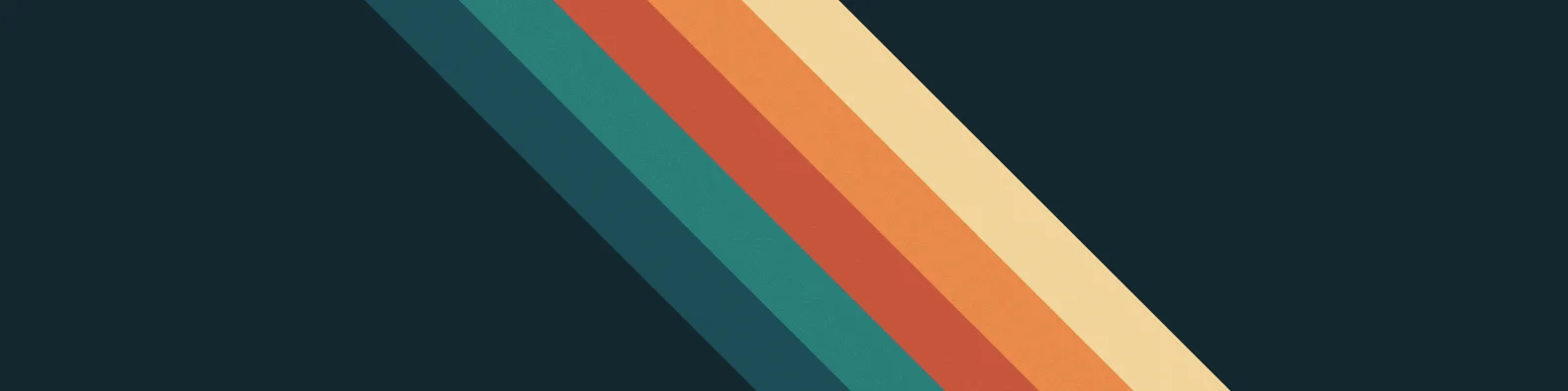 Fundo para LinkedIn (capa do perfil): geometria, listras, na paleta terracota, 1584 × 396